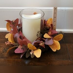 Autumn Leaf Candle Holder. Candle Not Included.